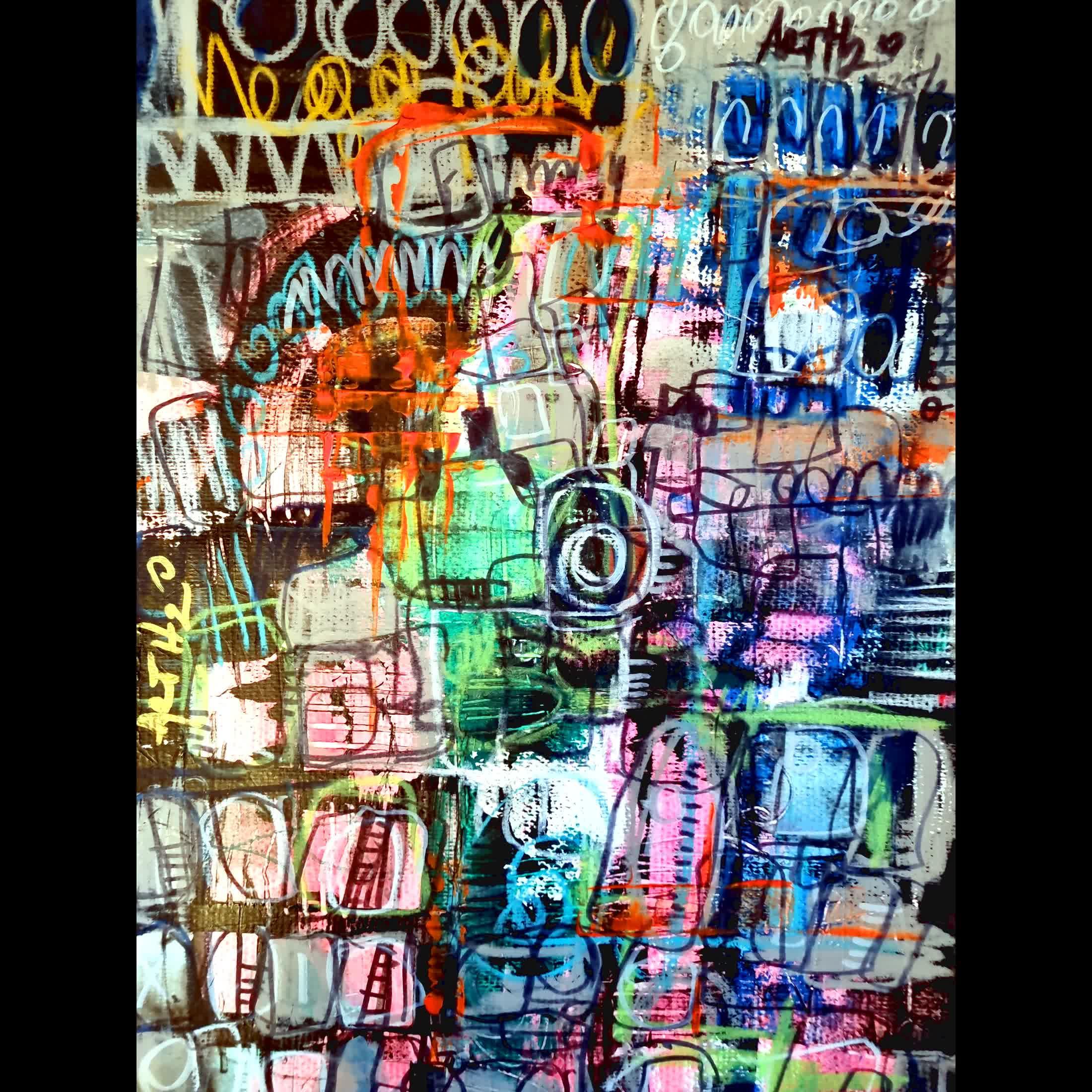 Bold Journey Through Abstract Colors and Shapes