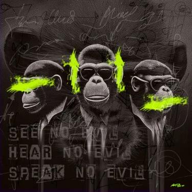 Digital Monkey Paintings - Collection of artworks by ArtH2O