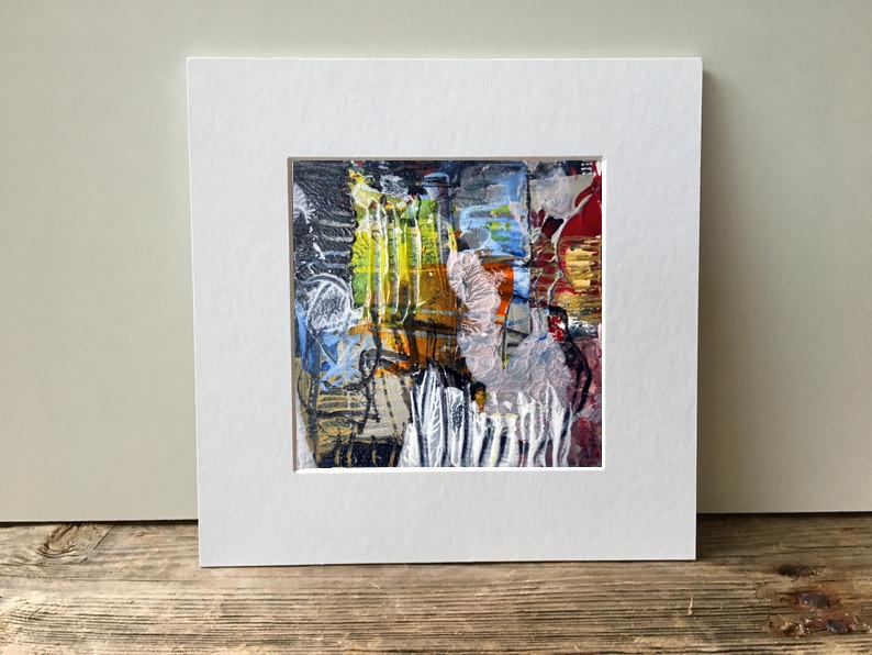 Vibrant Primary Colors Urban Abstract — art on the wall, room interior preview 2