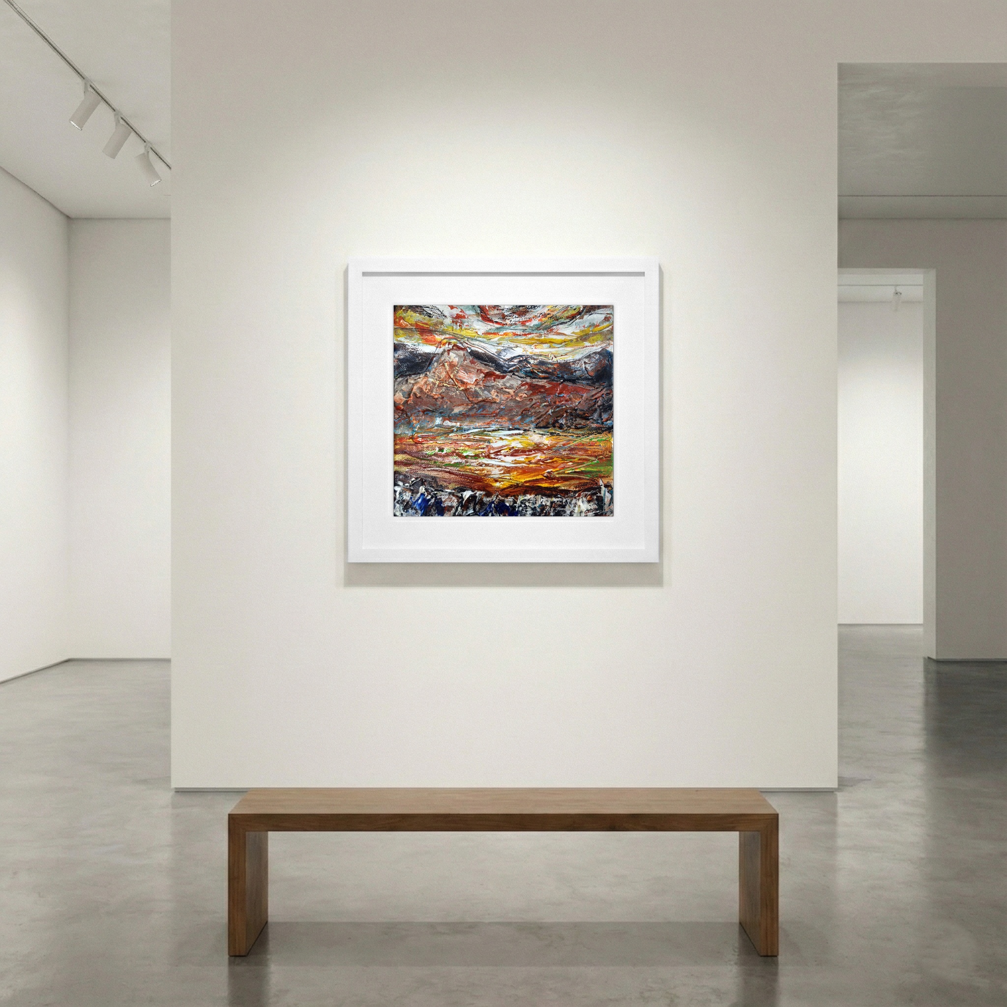 Earthy Tones in Geological Drama — art on the wall, room interior preview 1