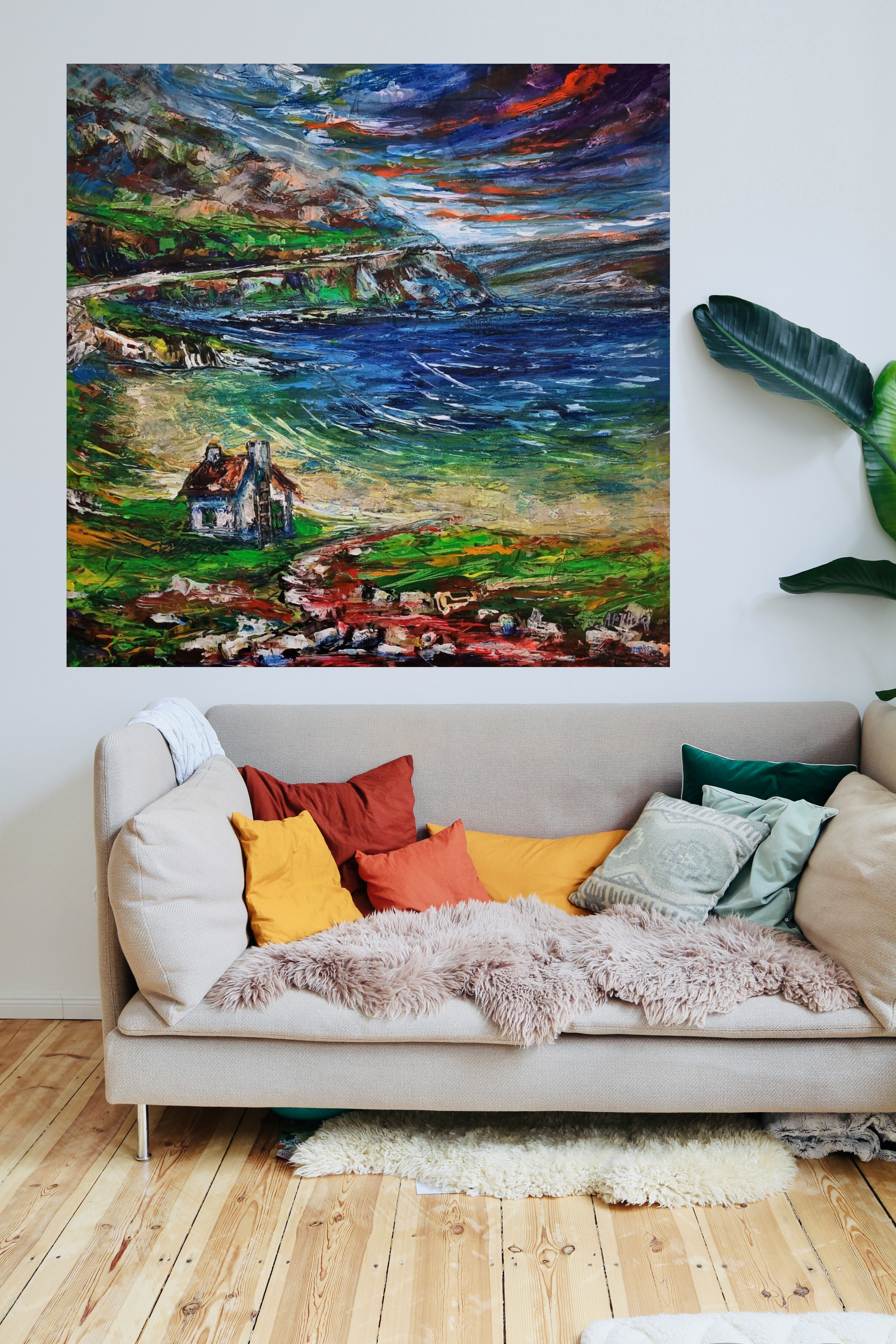 Wild Atlantic and Solitary Cottage — art on the wall, room interior preview 2