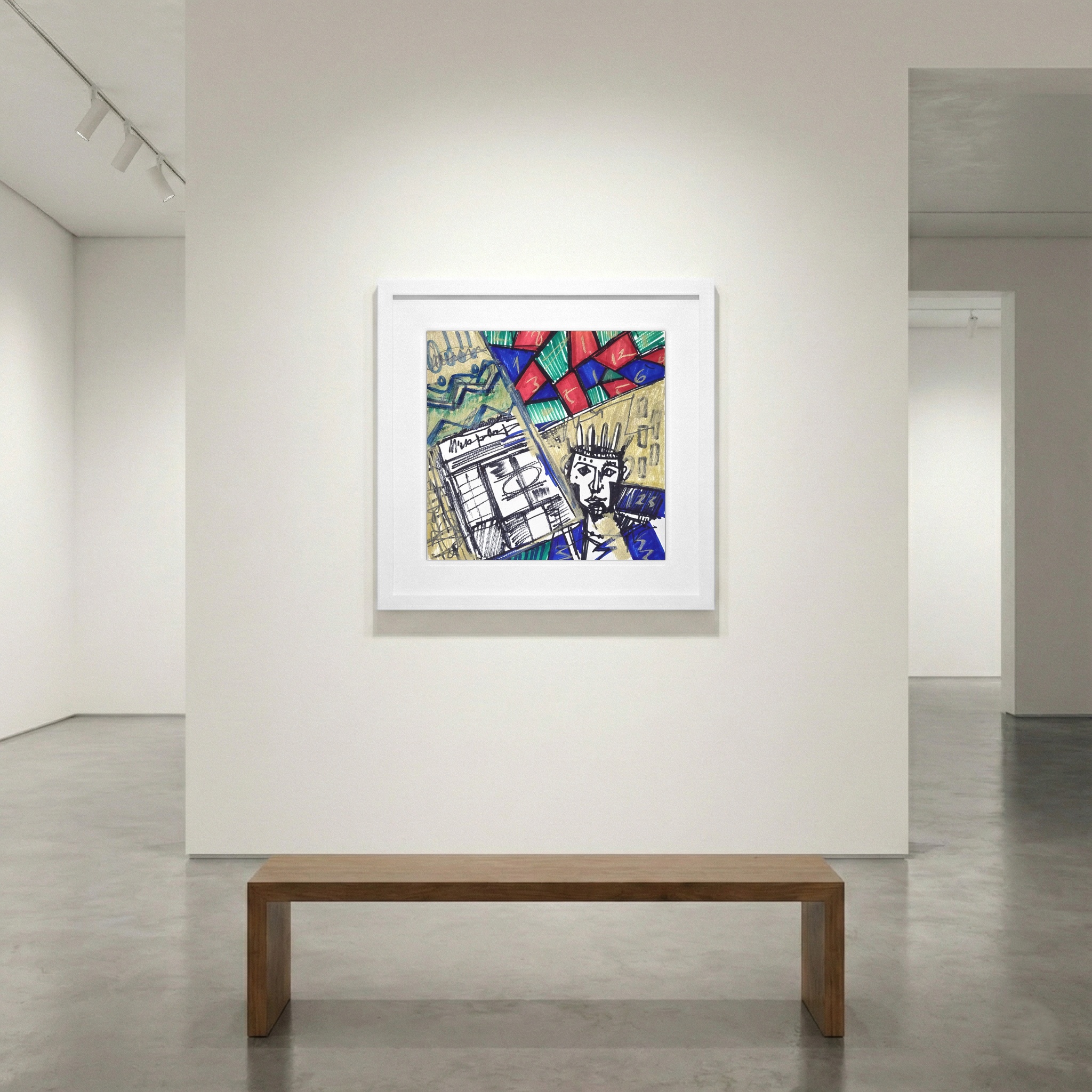 The Coded King in Primary Colors — art on the wall, room interior preview 1
