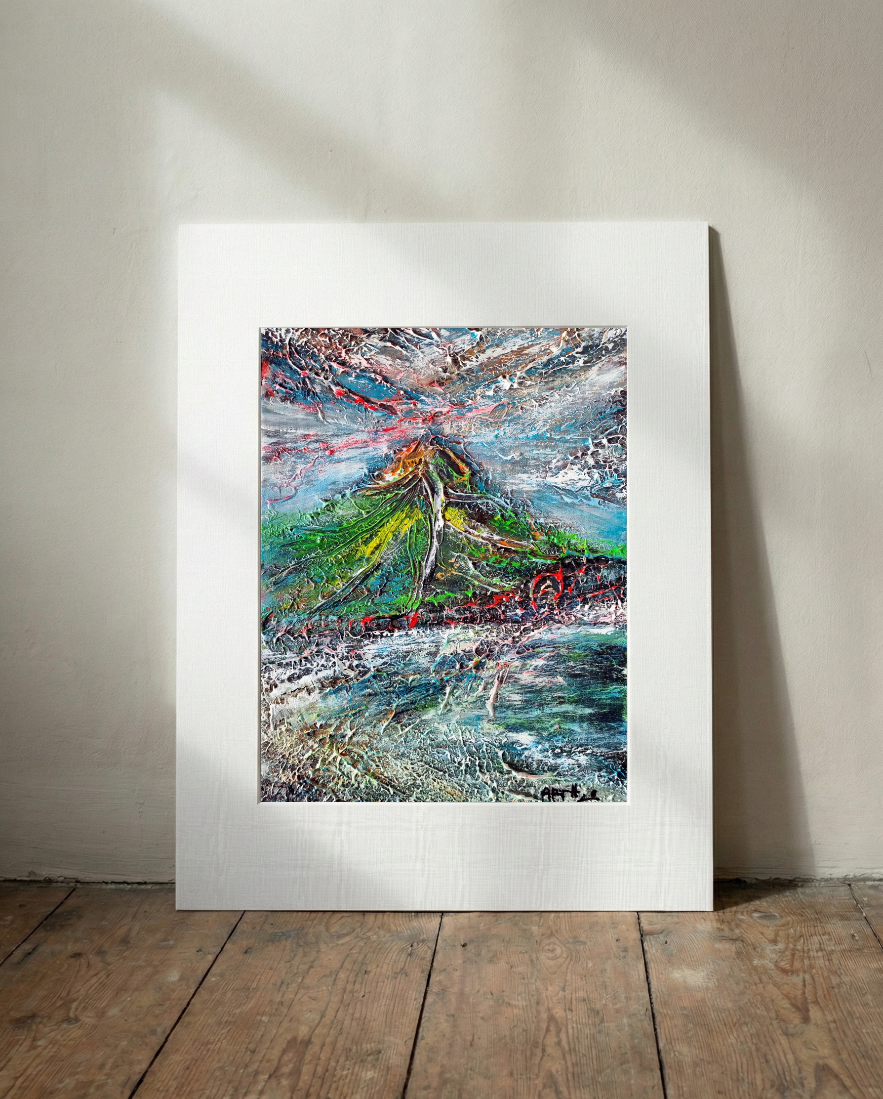 Abstract Peak of Louisburgh Landscape — art on the wall, room interior preview 3
