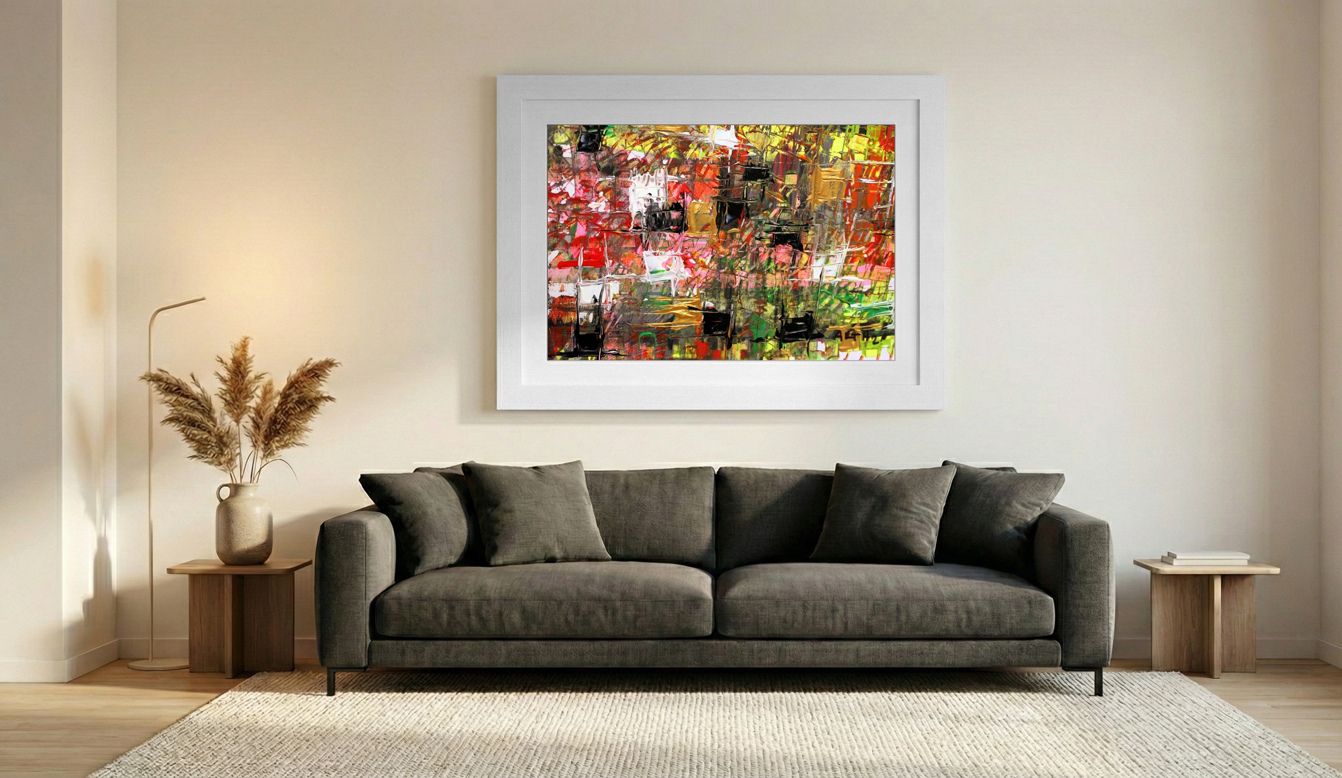 Black and Gold Failed Transaction — art on the wall, room interior preview 1