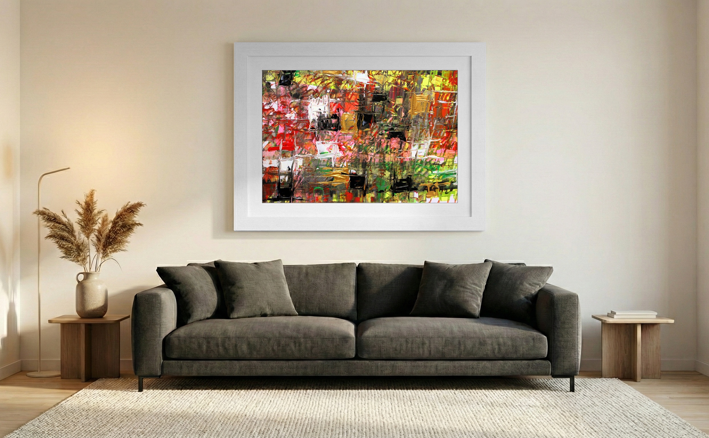 Black and Gold Failed Transaction — art on the wall, room interior preview 2