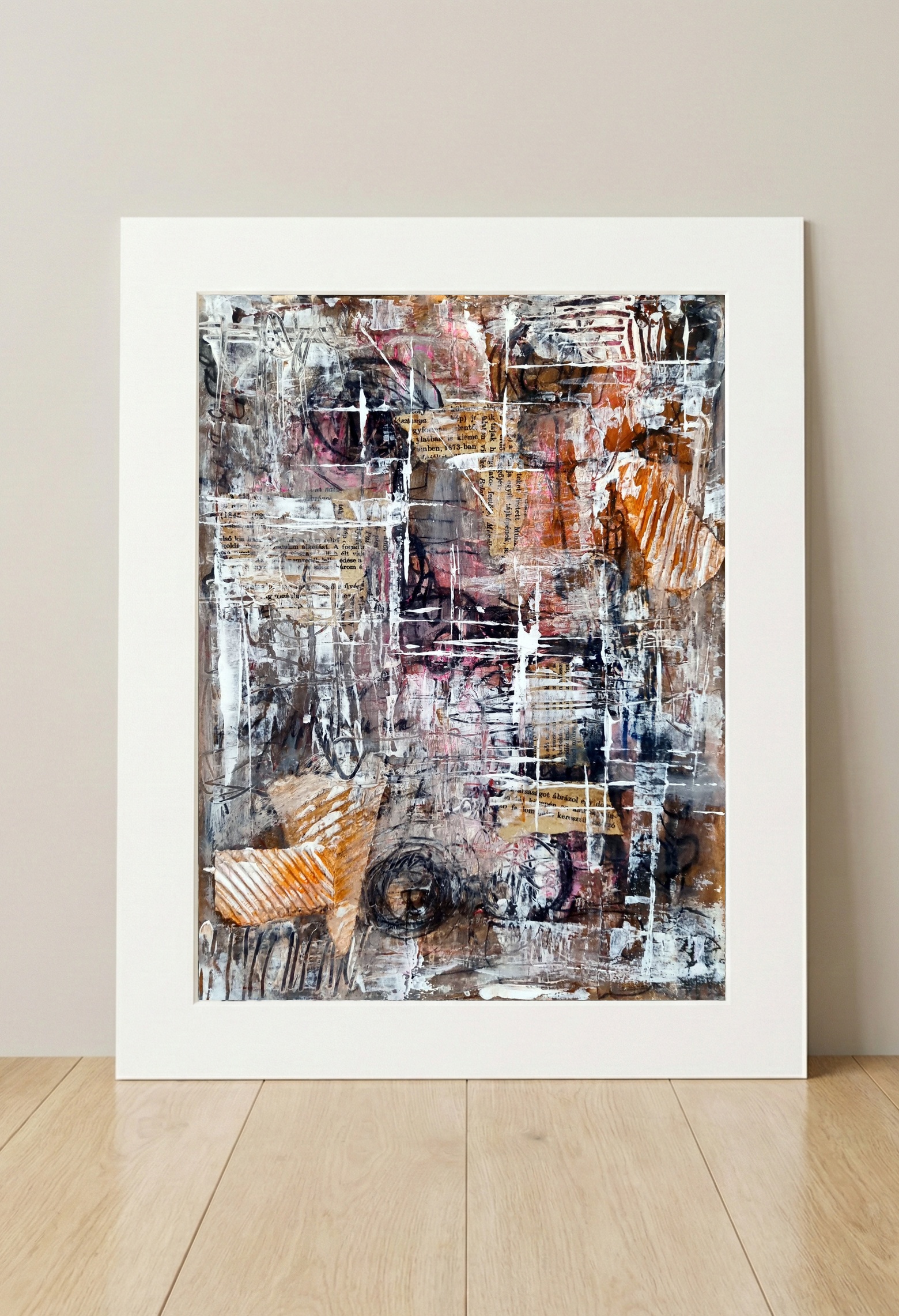Earthy Tones Interspersed with Hints of Pink — art on the wall, room interior preview 3