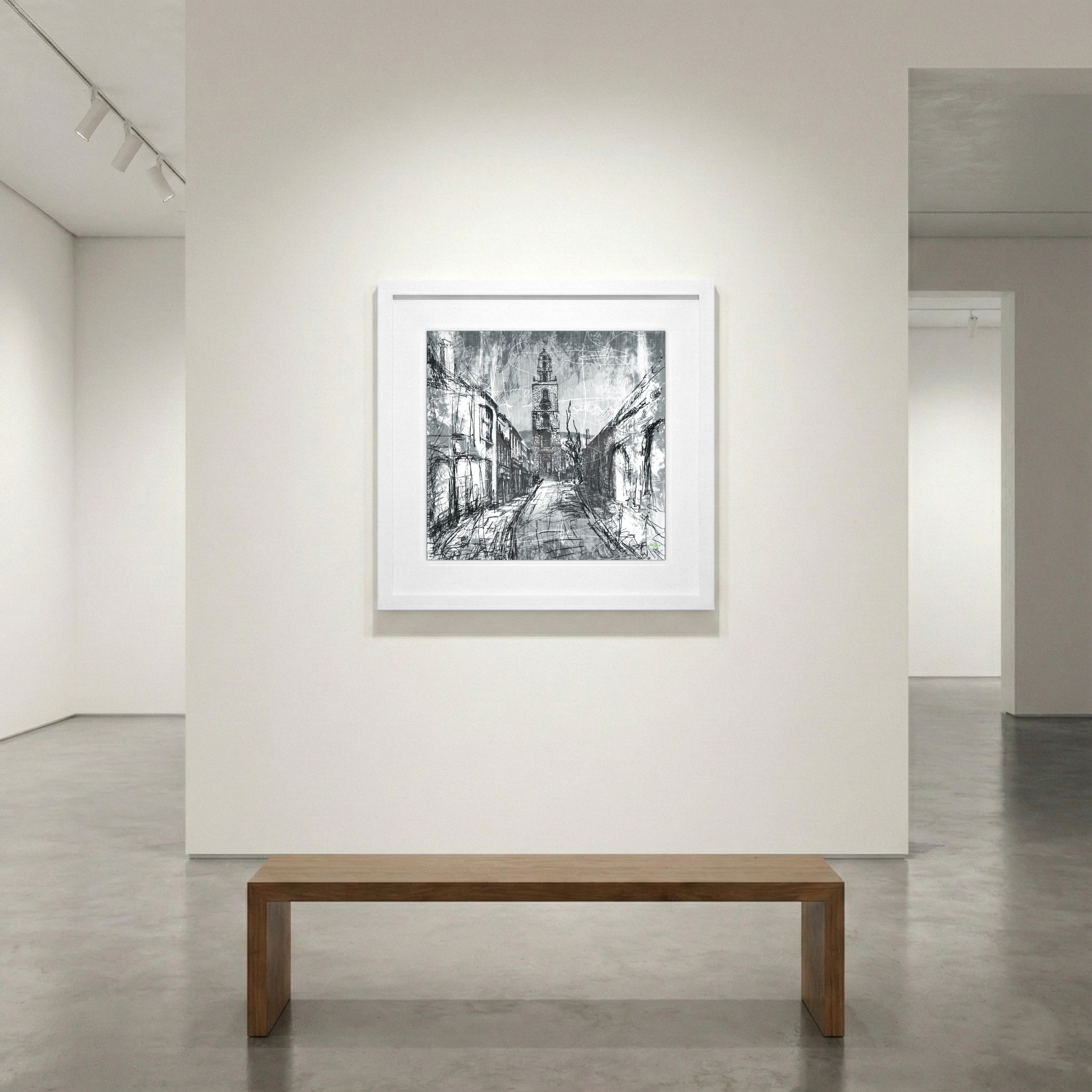 Cork Church in Digital Shadows — art on the wall, room interior preview 1