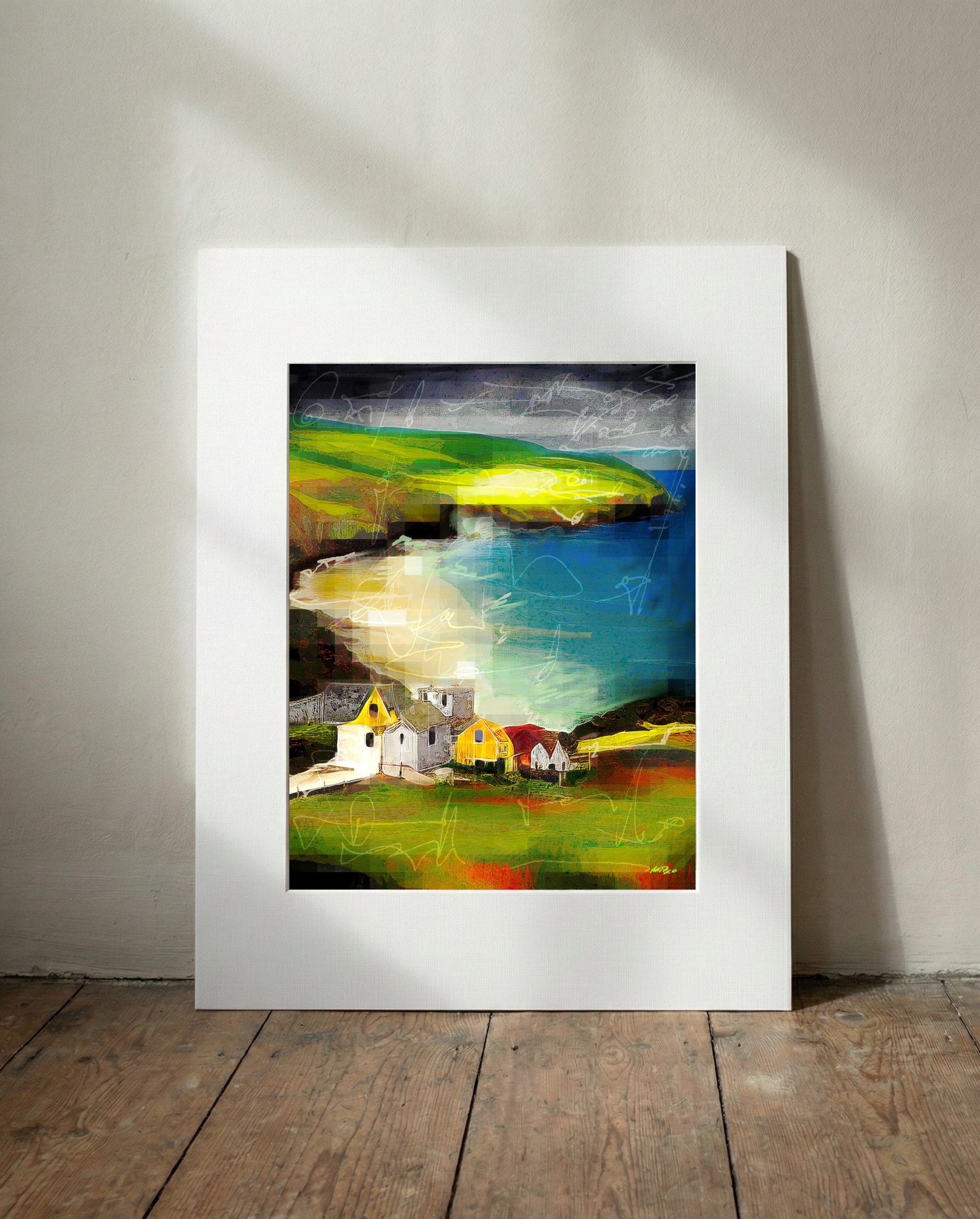 Cliffside House with Dreamy Colors — art on the wall, room interior preview 3