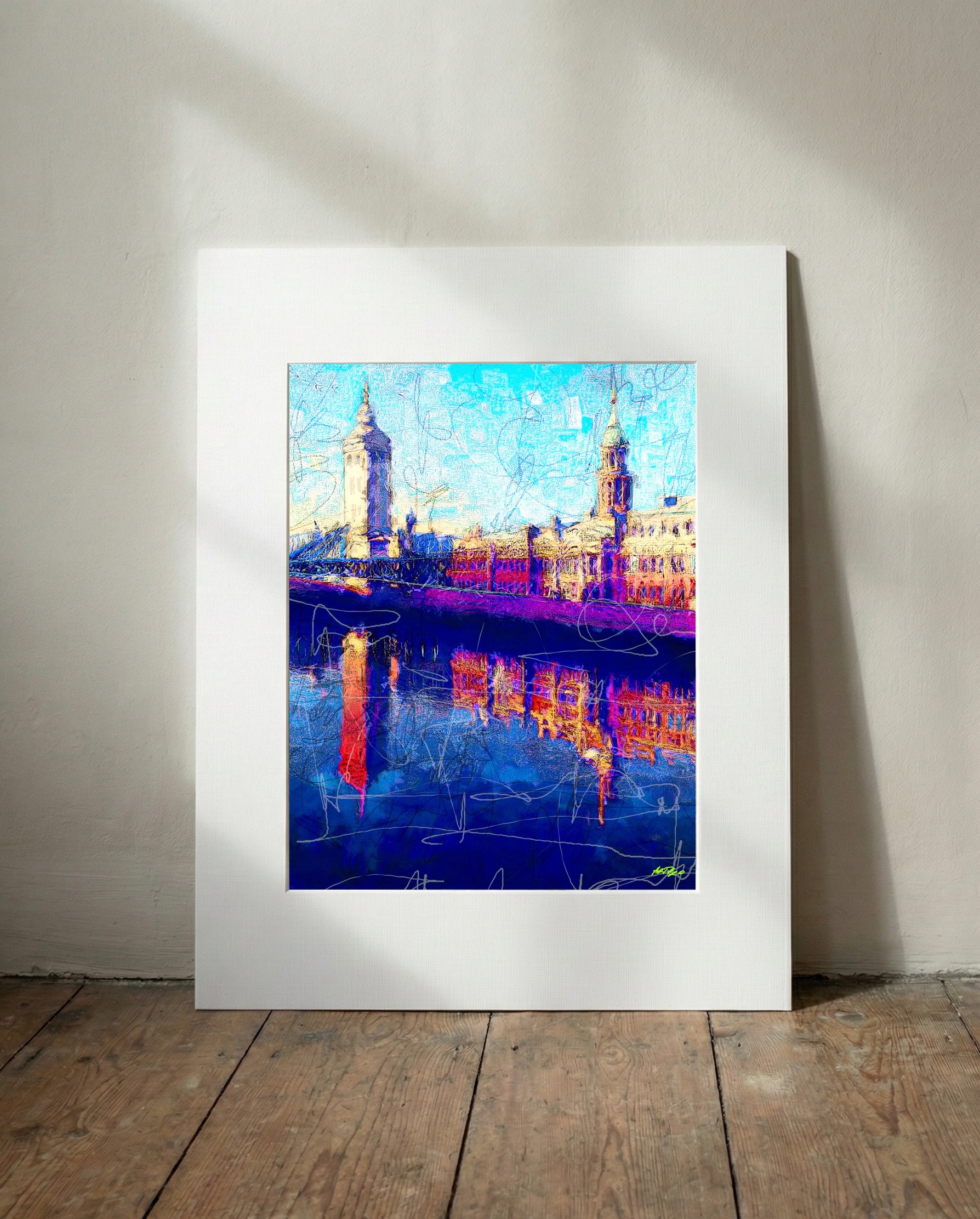 Energetic Dublin Custom House Scene — art on the wall, room interior preview 3
