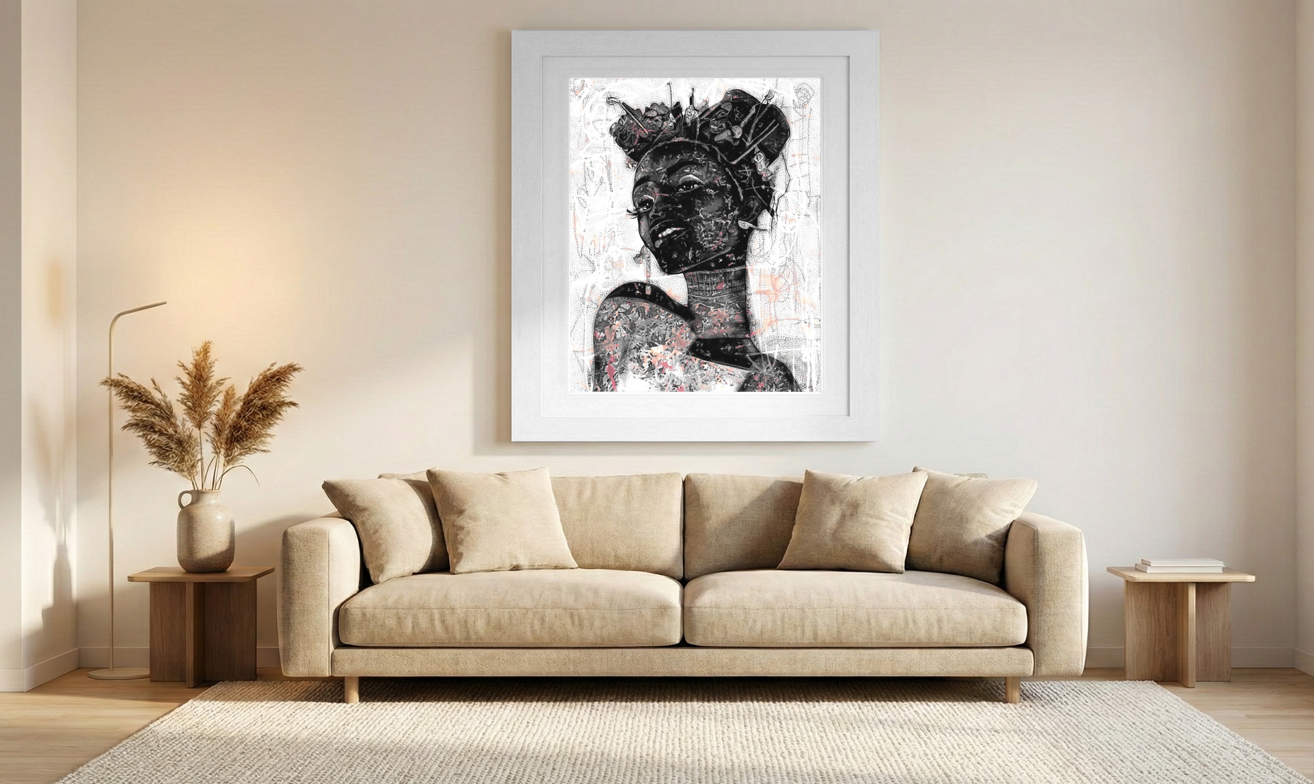 Elegant Black Youth Girl Art — art on the wall, room interior preview 1