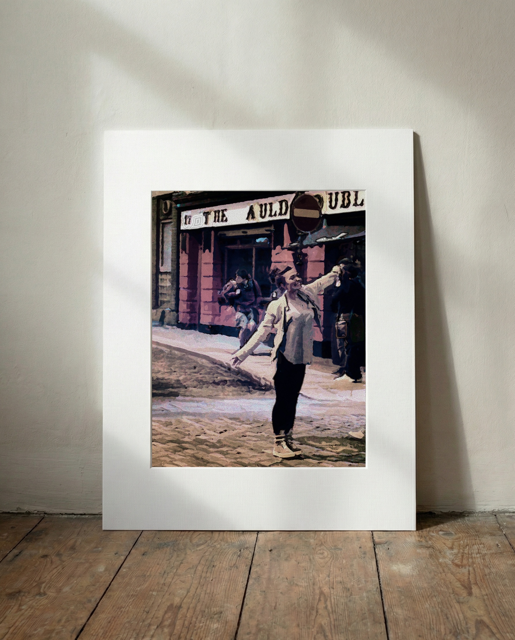 Warm Tones in Dublin Digital Art — art on the wall, room interior preview 2