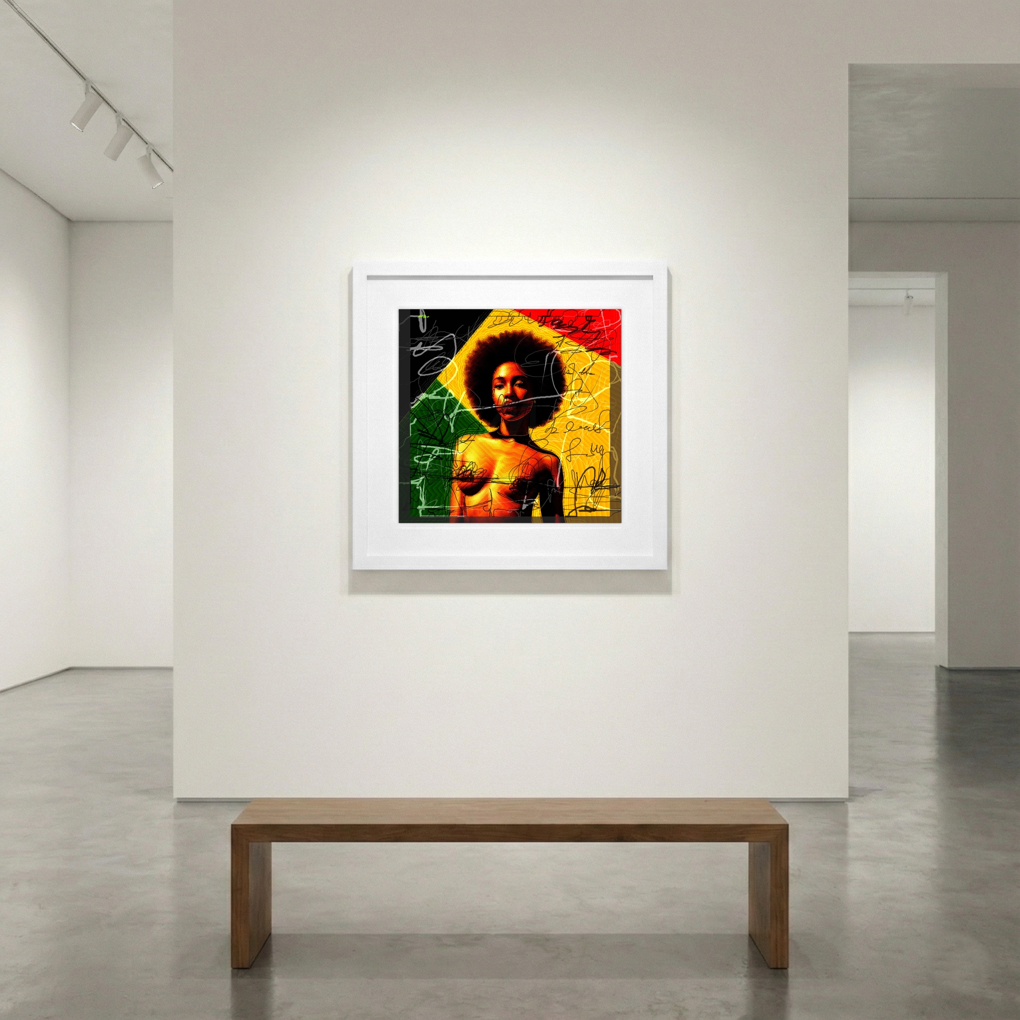 Bold Jamaican Colors Digital Art — art on the wall, room interior preview 1