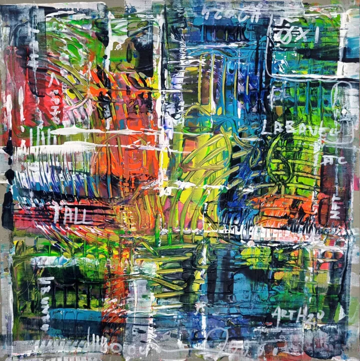 Click to view in high resolution Vivid Urban Chaos on Aquarelle Paper