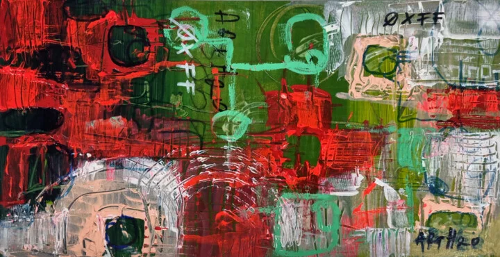 Click to view in high resolution Cadmium Red and Emerald Green Chaos