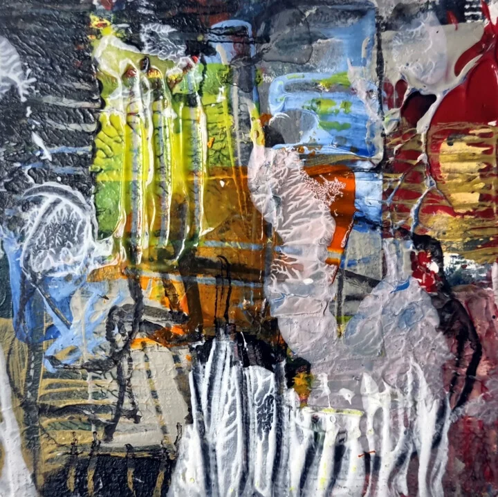 Click to view in high resolution Vibrant Primary Colors Urban Abstract