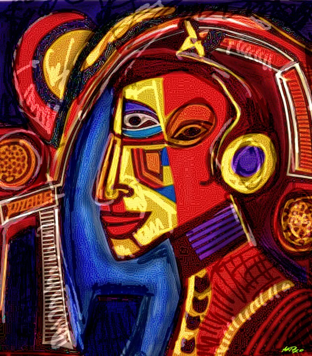 Click to view in high resolution Digital Portrait of the First Astronaut