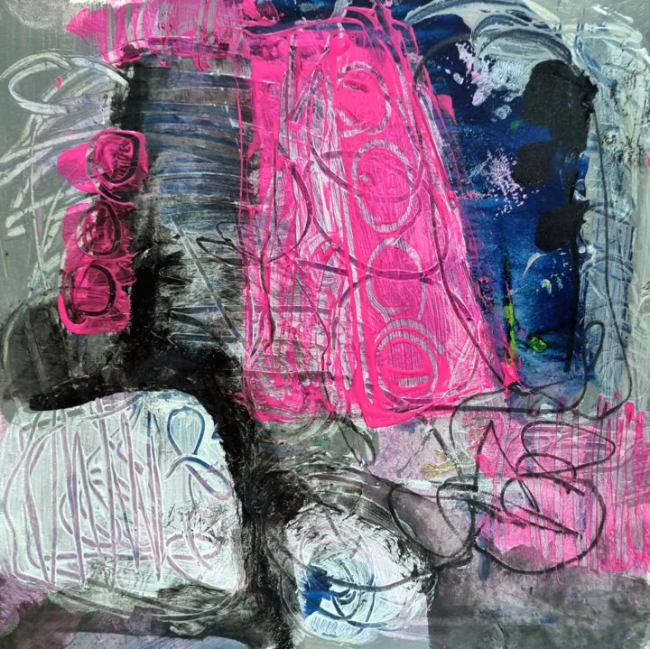 Click to view in high resolution Gray and Neon Urban Abstract