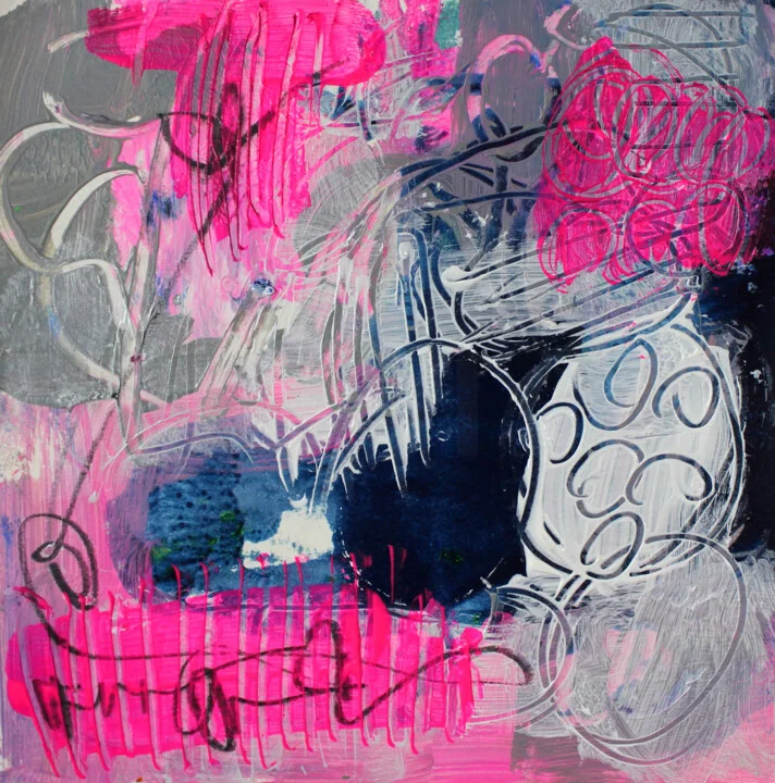 Click to view in high resolution Dynamic Gray and Pink Swirls