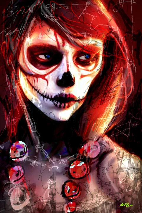 Click to view in high resolution Modern Catrina Portrait