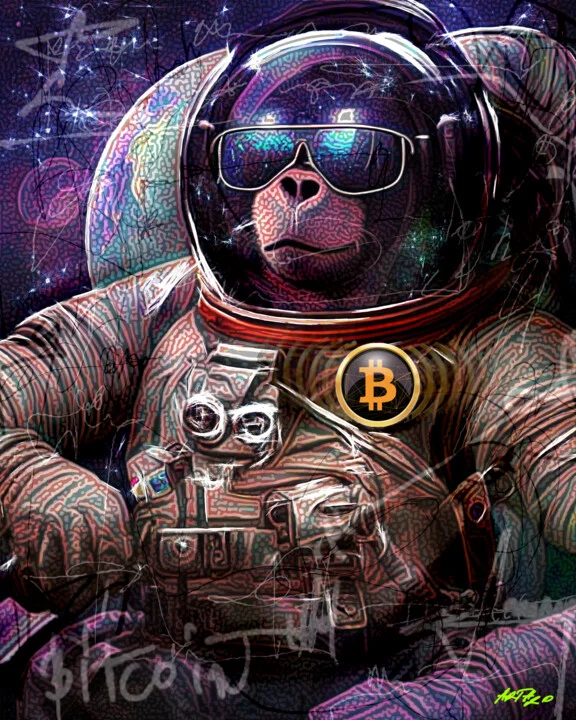 Click to view in high resolution Crypto Astronaut Chimp