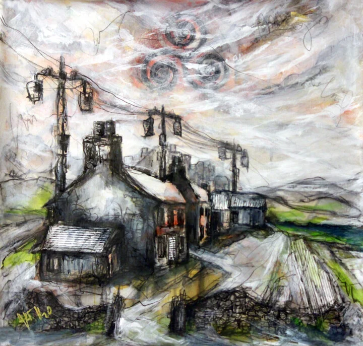 Click to view in high resolution Mayo Homestead with Electric Lines