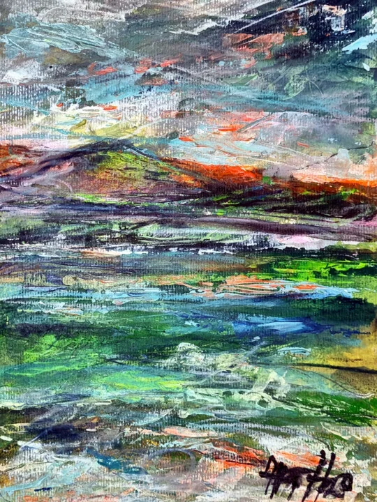 Click to view in high resolution Colorful Sky Over Tranquil Waters