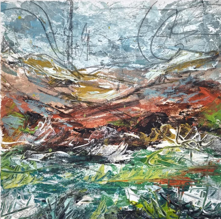 Click to view in high resolution Earthy Blues in Rugged Landscapes