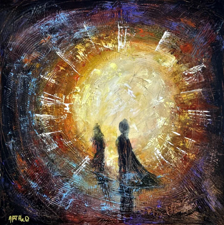 Click to view in high resolution Time Machine, Abstract Expressionist Energy