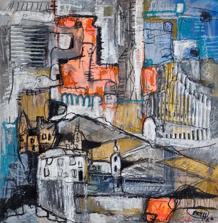 Click to view in high resolution Gray and Gold Urban Essence of Gyor