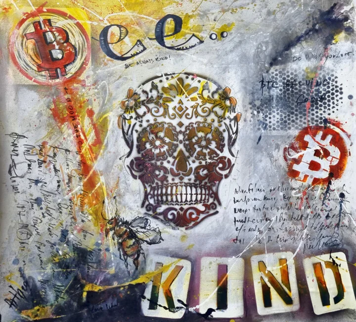 Click to view in high resolution Vibrant Urban Energy with Crypto Elements