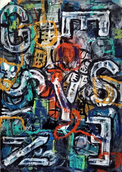 Click to view in high resolution Neon Urban Graffiti Abstraction