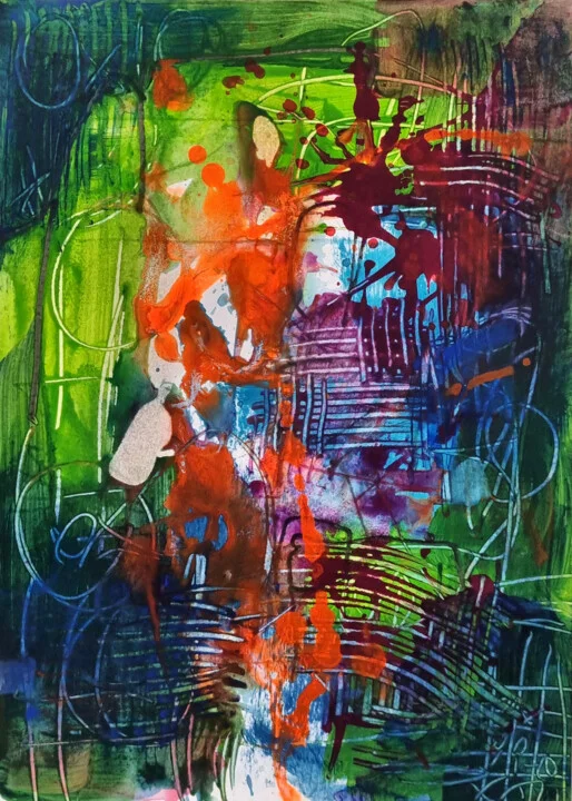 Click to view in high resolution Dynamic Collision in Green and Red