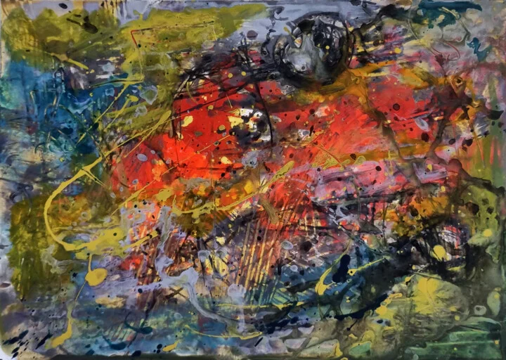 Click to view in high resolution Industrial Energy in Red and Ochre