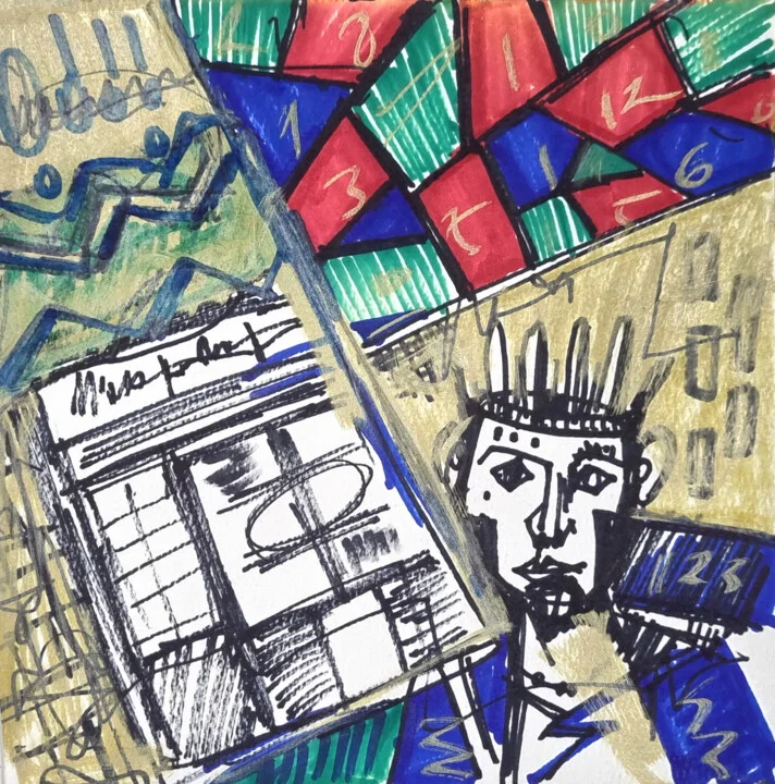 Click to view in high resolution The Coded King in Primary Colors