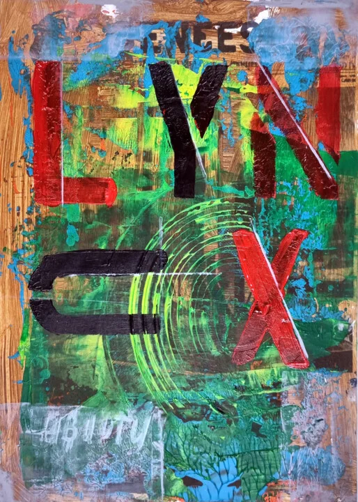 Click to view in high resolution LINUX: Textural Mixed Media Exploration