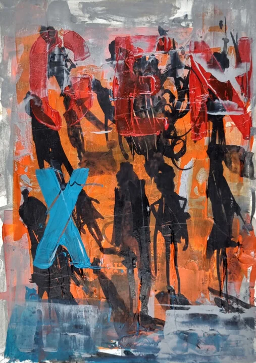 Click to view in high resolution Fiery Orange and Charcoal GenX Reflection