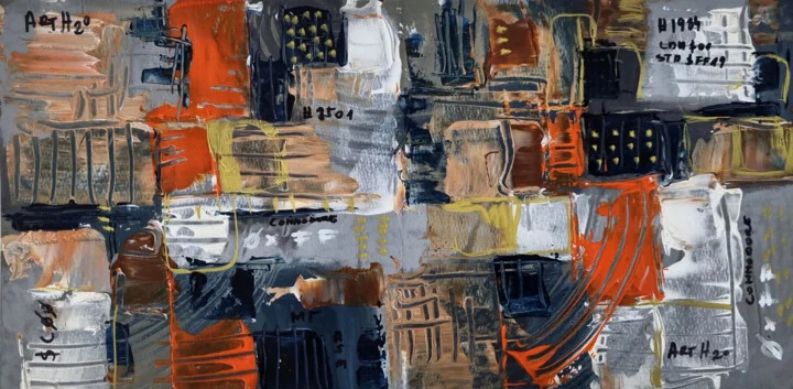 Click to view in high resolution Fragmented Grey and Gold Commodore Cipher