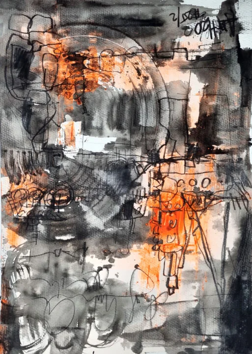 Click to view in high resolution Ink and Orange Kinetic Urban Energy