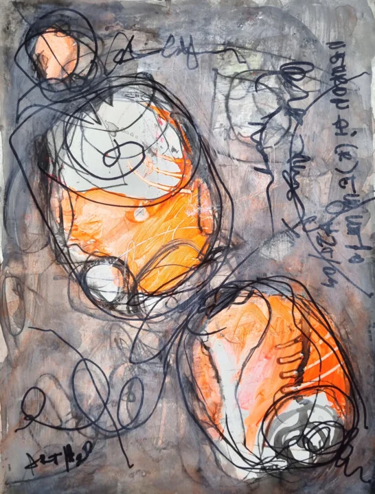 Click to view in high resolution Grey and Tangerine Neural Network