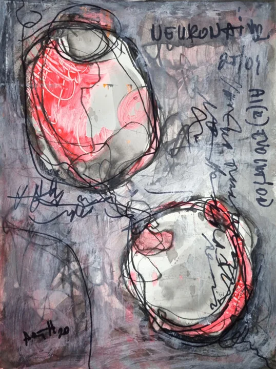 Click to view in high resolution Crimson and Grey AI Evolution