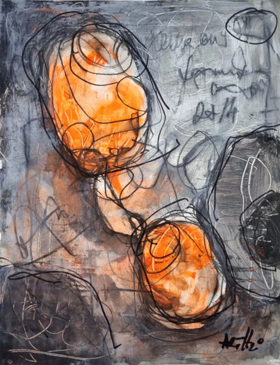 Click to view in high resolution Tangerine and Grey Neural Connectivity