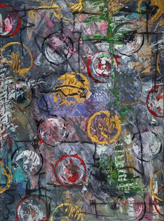 Click to view in high resolution Gold and Grey Market Reflections