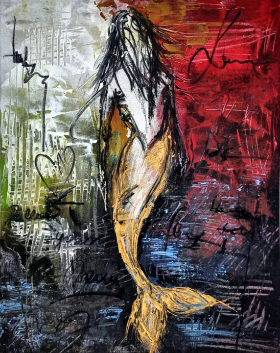 Click to view in high resolution Golden Mermaid in Urban Contrast