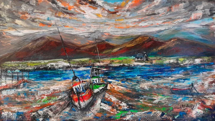 Click to view in high resolution Irish Seascape at Low Tide