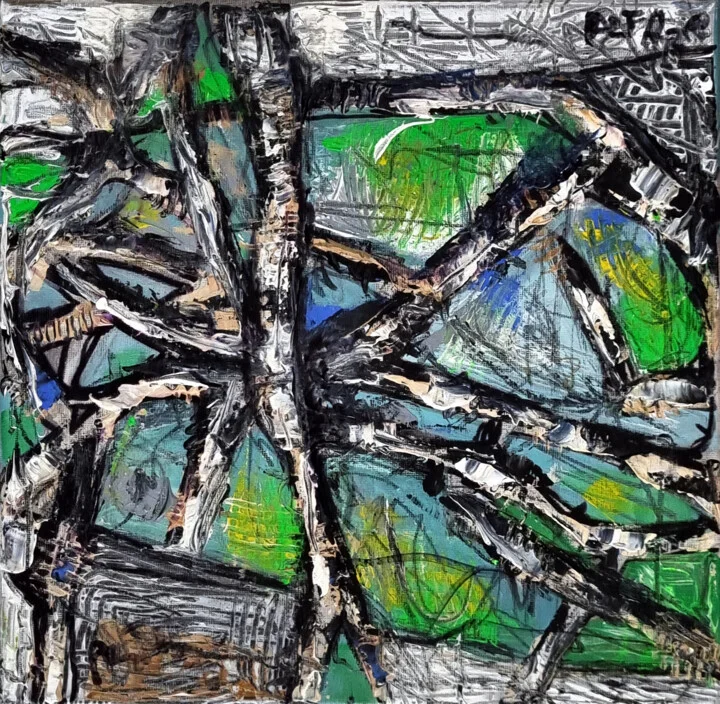 Click to view in high resolution Black Urban Chaos and Green Nature Fusion