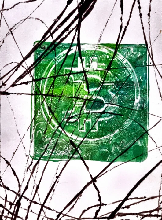 Click to view in high resolution Emerald Green Digital Reflection