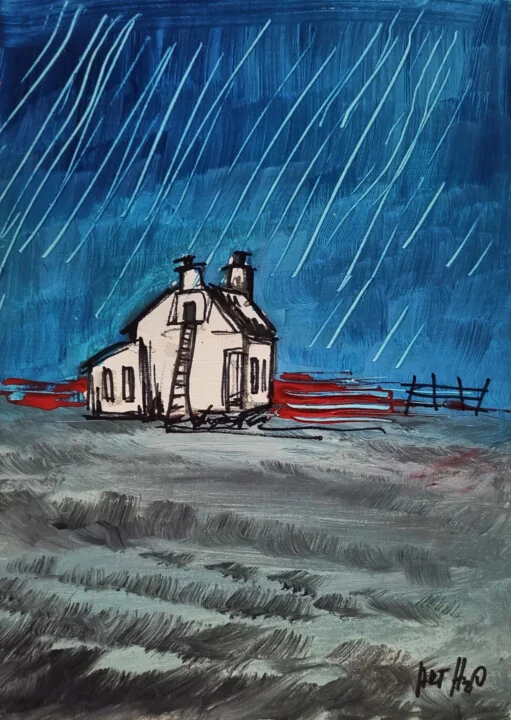 Click to view in high resolution Turquoise and Orange Coastal Watchtower