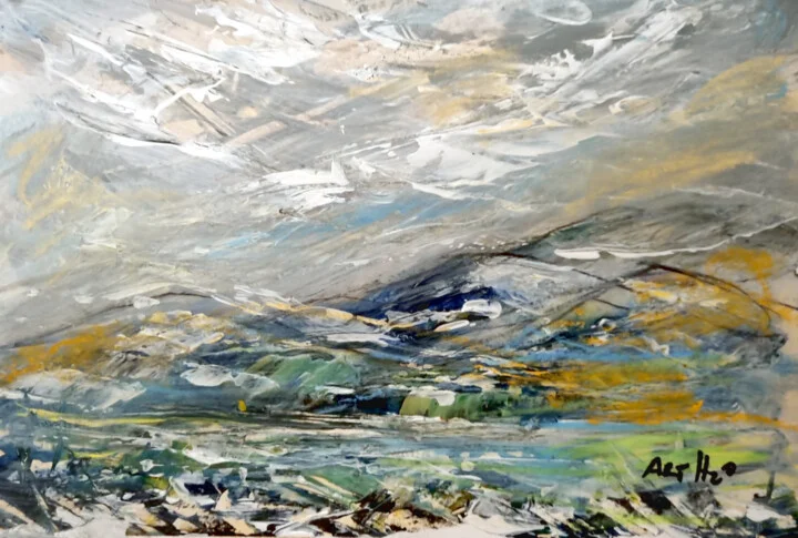 Click to view in high resolution Dynamic Blue and Green Highland Landscape