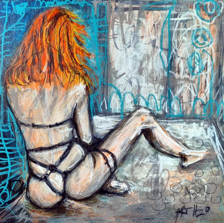 Click to view in high resolution Fiery Solitude with Orange Hair