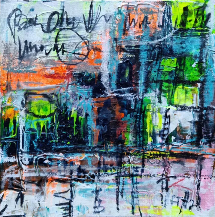 Click to view in high resolution Electric Orange and Neon Green Urban Pulse